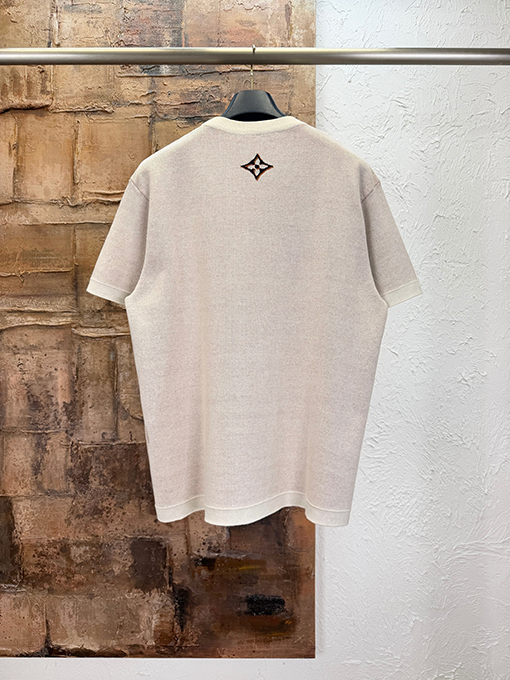 ルイヴィトン レタージャカードニット半袖Tシャツ