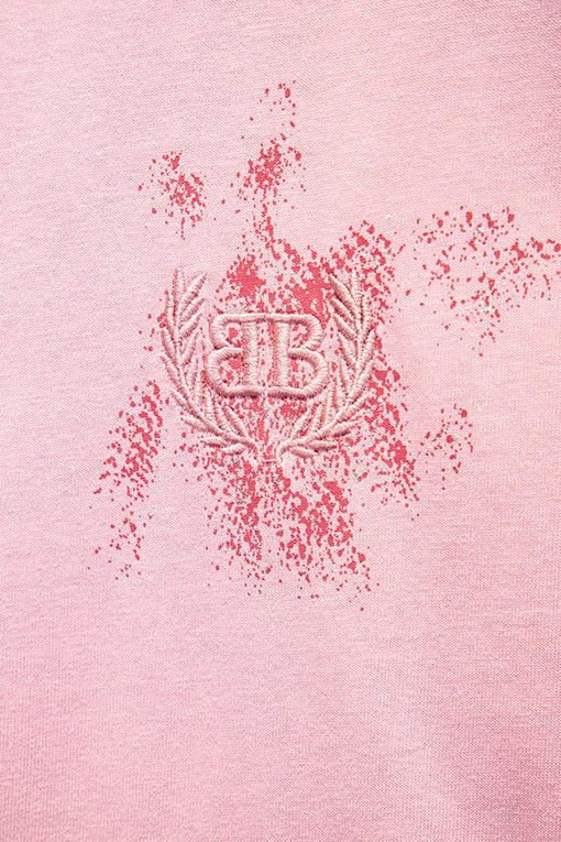 バレンシアガ BALENCIAGA ダメージのグラフィティ刺繍入り半袖Tシャツ