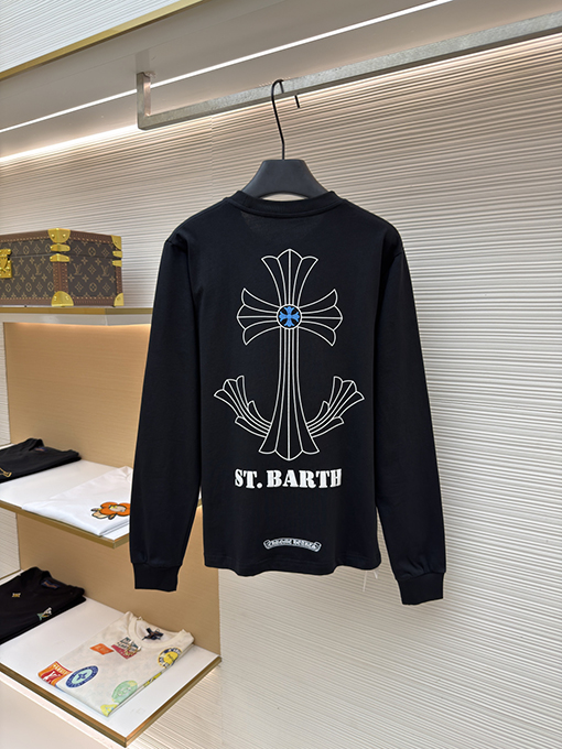 クロムハーツ ST. BARTH クロスプリントの長袖シャツ