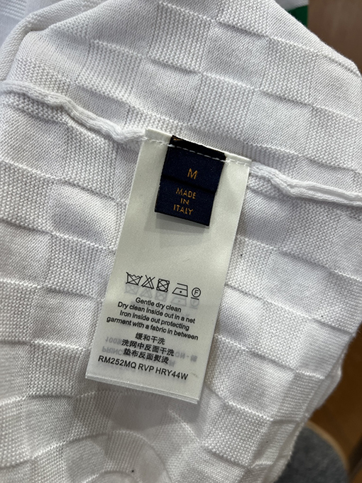 ルイヴィトンコピー LOUIS VUITTON チェック柄ニットのクルーネック半袖Tシャツ