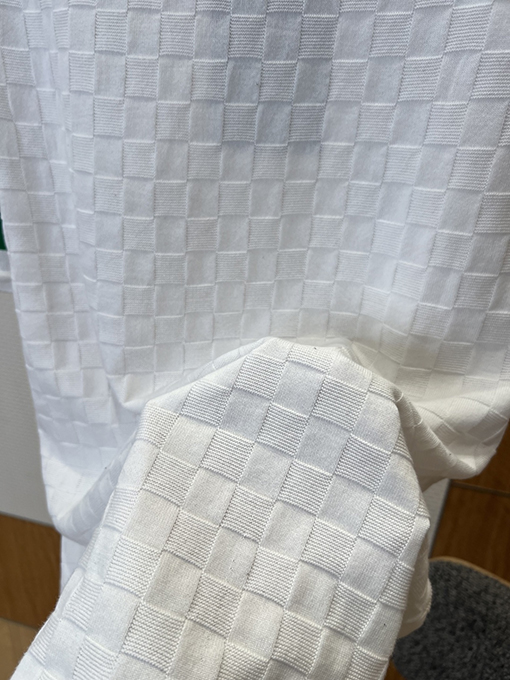 ルイヴィトンコピー LOUIS VUITTON チェック柄ニットのクルーネック半袖Tシャツ