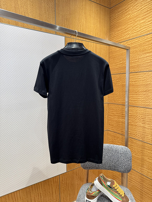 バーバリースーパーコピー 刺繍入りBバッジ付きコットン半袖Tシャツ