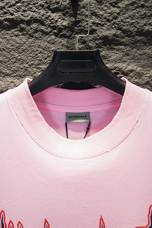 バレンシアガスーパーコピー BALENCIAGA 新作 ホワイトインクダイレクトプリント半袖Tシャツ