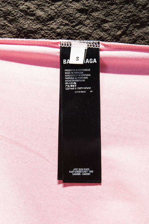 バレンシアガスーパーコピー BALENCIAGA 新作 ホワイトインクダイレクトプリント半袖Tシャツ