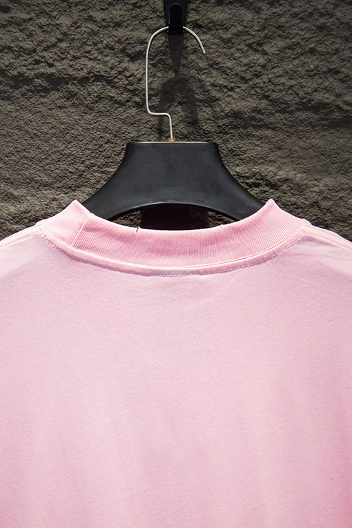 バレンシアガ BALENCIAGA クラシックな白インクのダイレクトプリント半袖Tシャツ