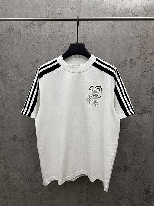 クロムハーツ アップリケクロスステッチスリーブ半袖Tシャツ