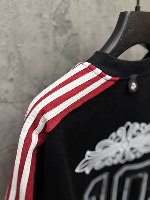 クロムハーツ アップリケクロスステッチスリーブ半袖Tシャツ