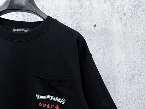 クロムハーツスーパーコピー 国旗柄クルーネックTシャツ