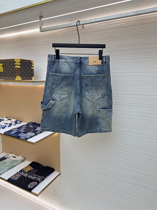 ルイヴィトンスーパーコピー クラシックな型押しデニムショーツ