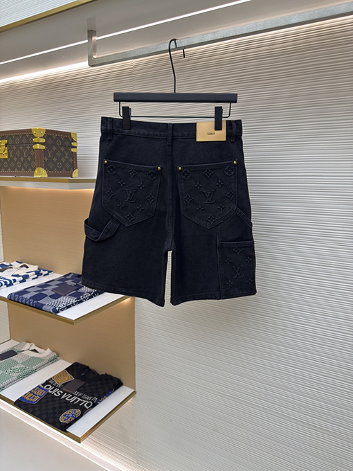 ルイヴィトンスーパーコピー クラシックな型押しデニムショーツ