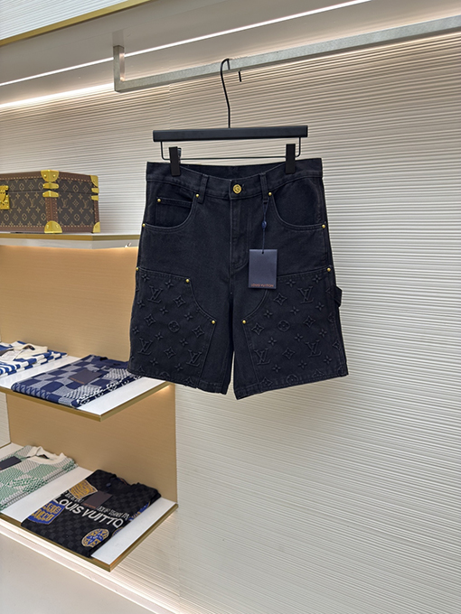 ルイヴィトンスーパーコピー クラシックな型押しデニムショーツ