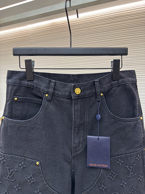 ルイヴィトンスーパーコピー クラシックな型押しデニムショーツ