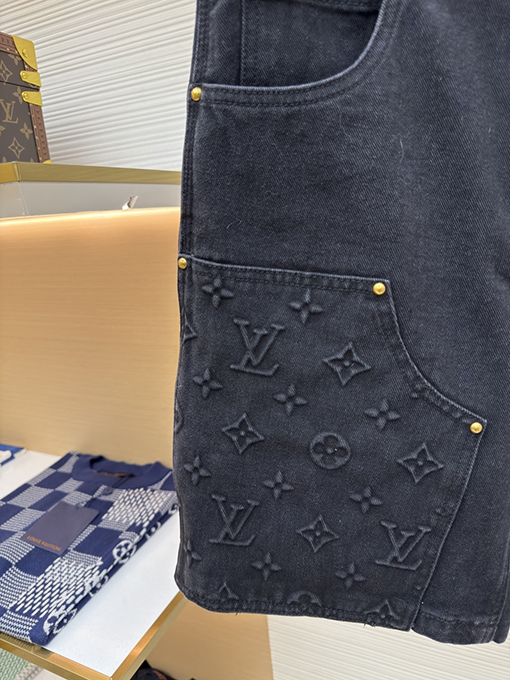 ルイヴィトンスーパーコピー クラシックな型押しデニムショーツ