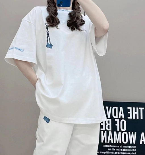 クロムハーツスーパーコピー Vegas ラスベガスのサイコロ柄プリント半袖Tシャツ