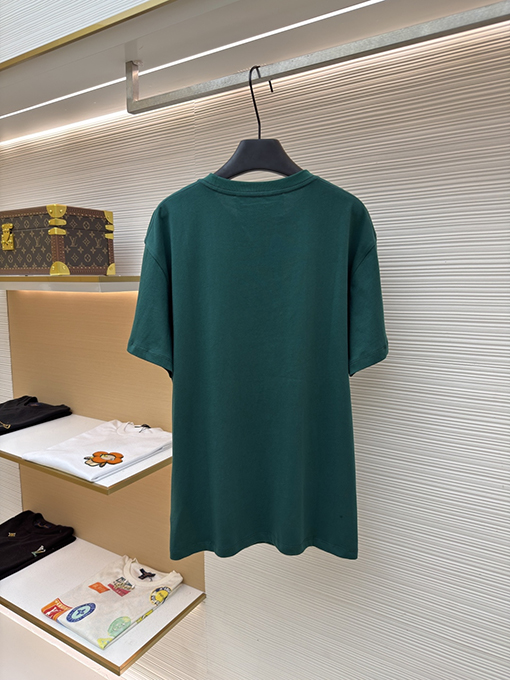 ヴァレンティノコピー 刺繍ロゴ入り半袖Tシャツ