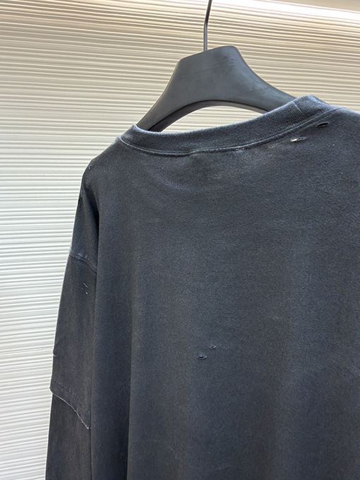 アクネストゥディオズコピー Acne Studios クラシックなダメージをした円形デジタルダイレクトインジェクション長袖シャツ