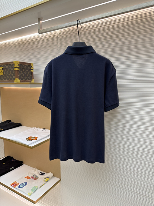 セリーヌ 刺繍ロゴ入り半袖ポロシャツ