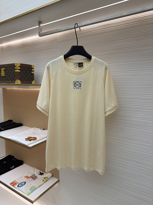ロエベスーパーコピー モザイク刺繍入り半袖Tシャツ