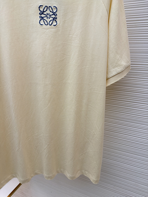 ロエベスーパーコピー モザイク刺繍入り半袖Tシャツ