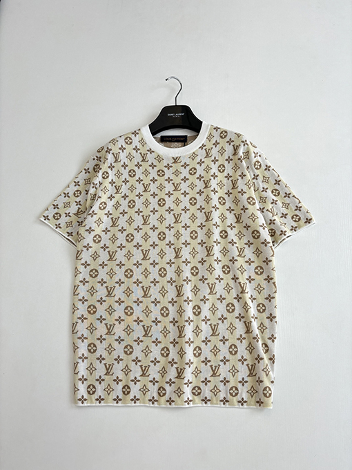 ルイヴィトン Monogram モノグラムプリント総柄ニット半袖Tシャツ