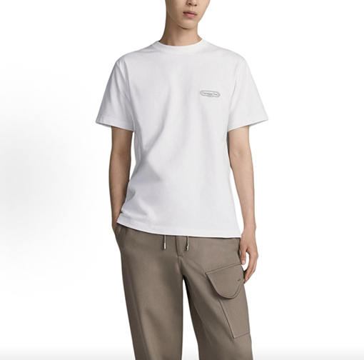 ディオール Christian Dior ロゴ刺繍入りクルーネック半袖Tシャツ