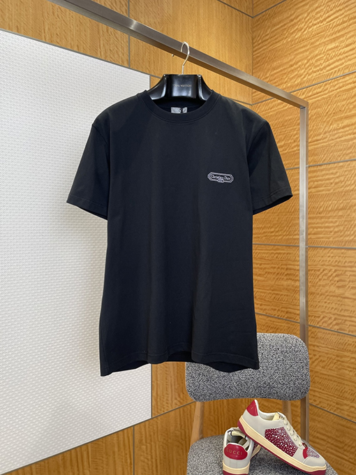 ディオール Christian Dior ロゴ刺繍入りクルーネック半袖Tシャツ