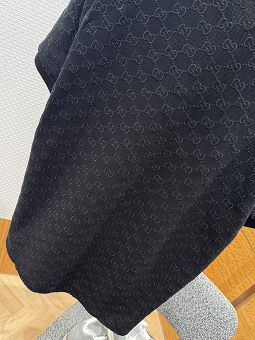 グッチコピー 全面ジャカードストレッチコットン半袖ポロシャツ