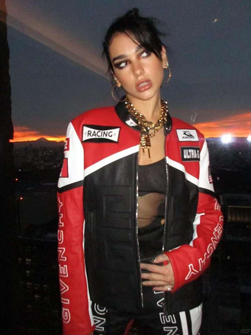 ジバンシィ GIVENCHY カラーブロックのレザーレーシングスーツ