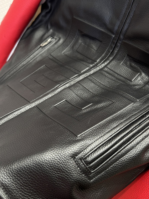 ジバンシィ GIVENCHY カラーブロックのレザーレーシングスーツ