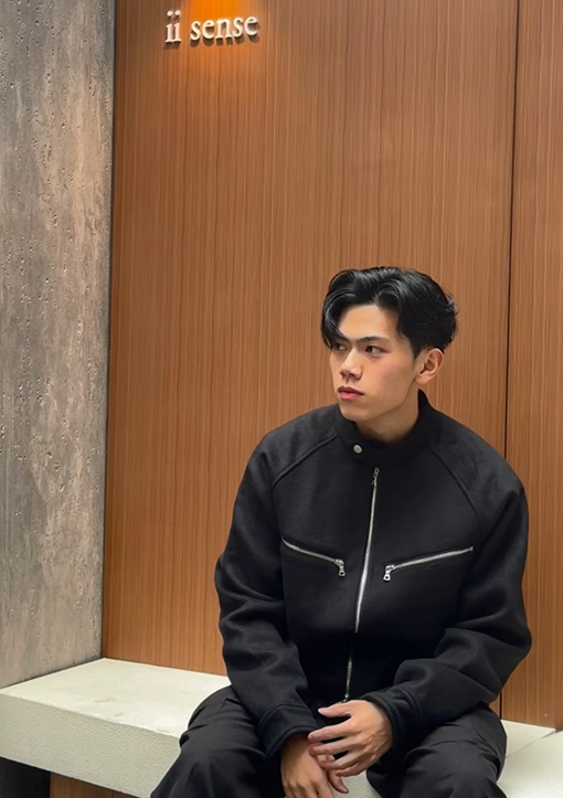 エルメス スタンドカラーの高級スエードジャケット