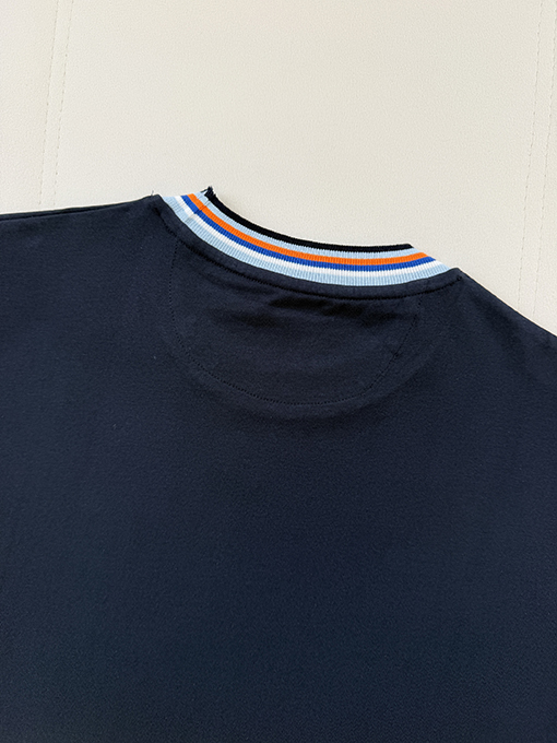 フェンディスーパーコピー カラフルなリブ編み刺繍入り半袖Tシャツ