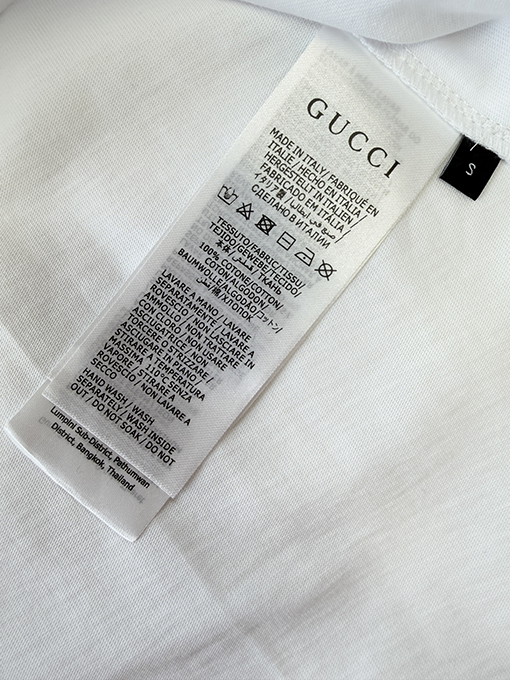 グッチコピー Gucci マイクロロゴ刺繍入り半袖Tシャツ