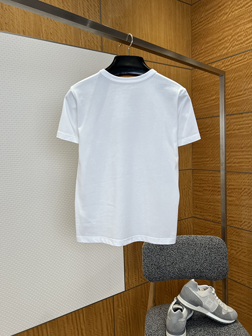 ルイヴィトンスーパーコピー レディース赤いドローストリングプリントのクルーネック半袖Tシャツ