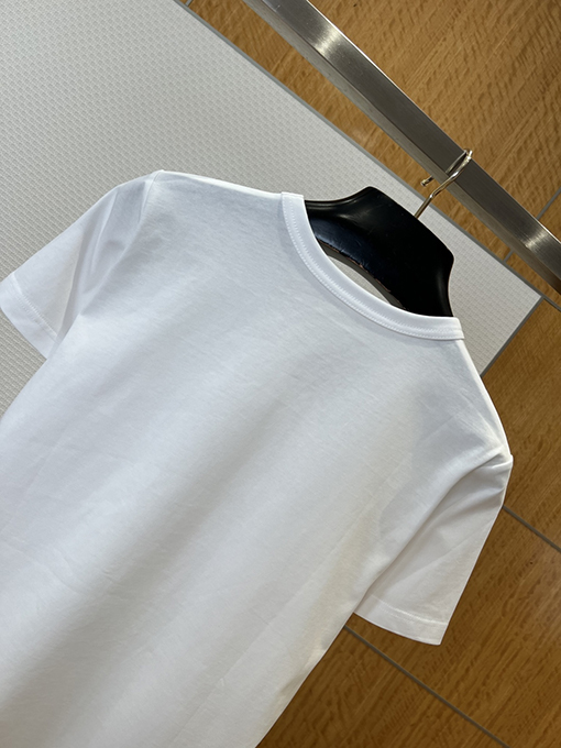 ルイヴィトンスーパーコピー レディース赤いドローストリングプリントのクルーネック半袖Tシャツ