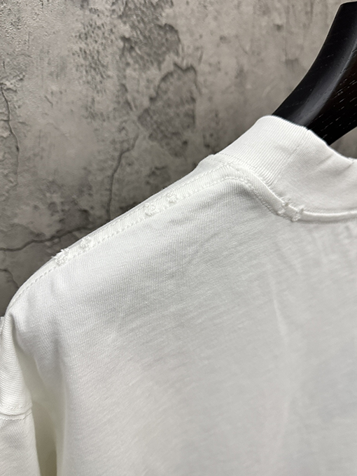 クロムハーツスーパーコピー 4層アップリケクロスステッチ半袖Tシャツ