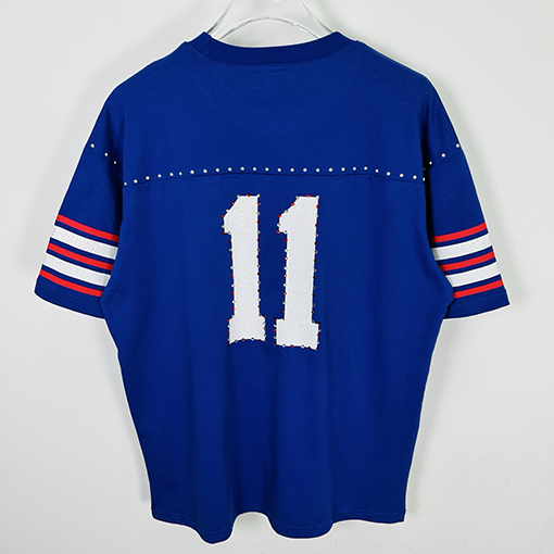 シュプリーム SUPREMEコピー 背番号11 ラインストーンアップリケ文字入り半袖サッカーユニフォーム