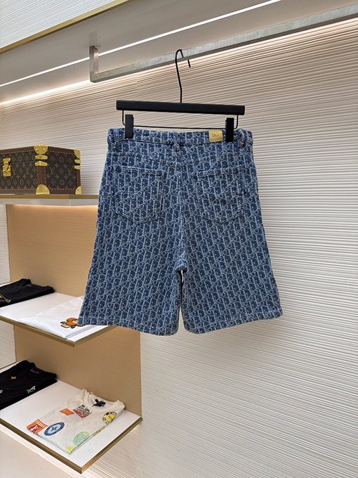ディオール ふわふわのジャカードコットン混紡ツイルショーツ