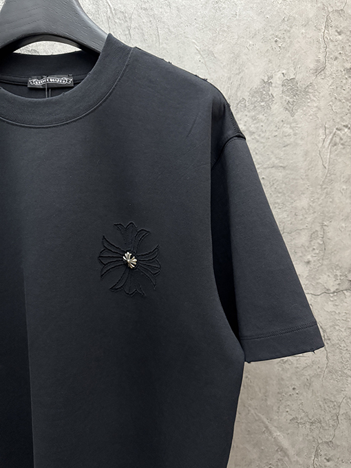 クロムハーツ 新作早春スタイル バーンアウト半袖Tシャツ
