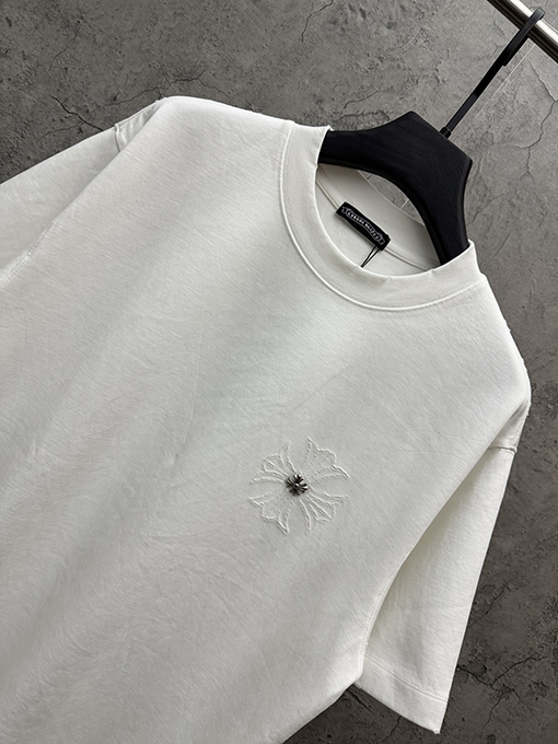 クロムハーツ 新作早春スタイル バーンアウト半袖Tシャツ