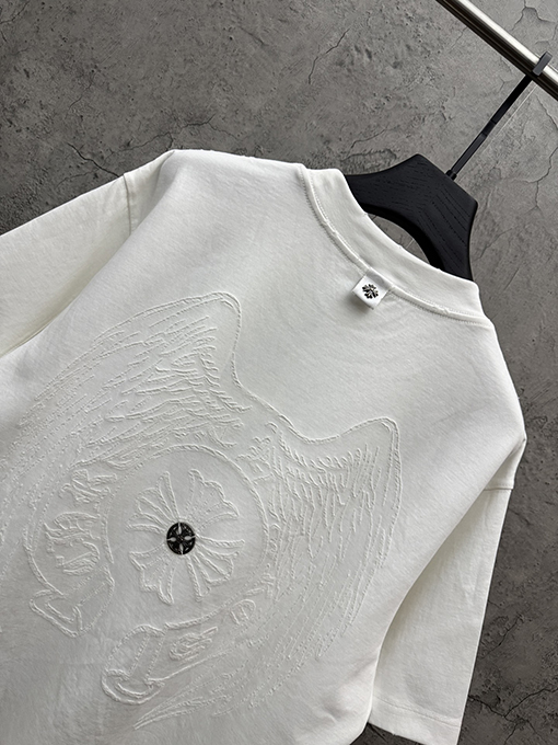 クロムハーツ 新作早春スタイル バーンアウト半袖Tシャツ
