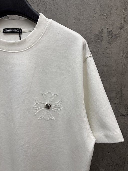 クロムハーツ 新作早春スタイル バーンアウト半袖Tシャツ