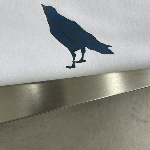 トムブラウンコピー 鳥柄プリントジャージー半袖Tシャツ