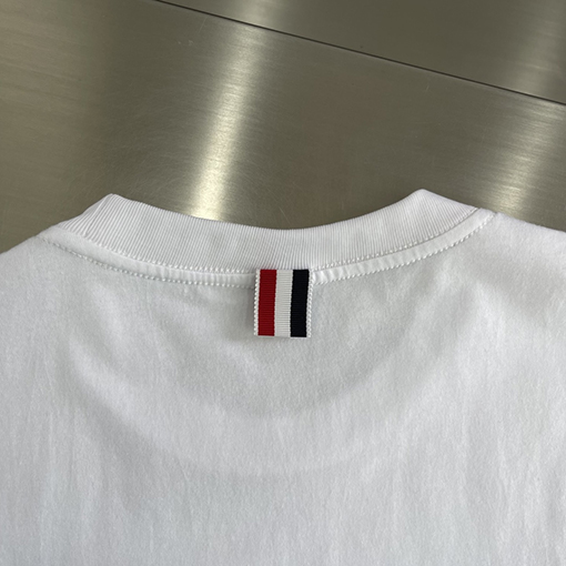 トムブラウンコピー 鳥柄プリントジャージー半袖Tシャツ