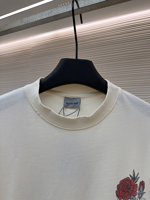 バレンシアガコピー 1917 TATTOO タトゥー柄のニット半袖Tシャツ