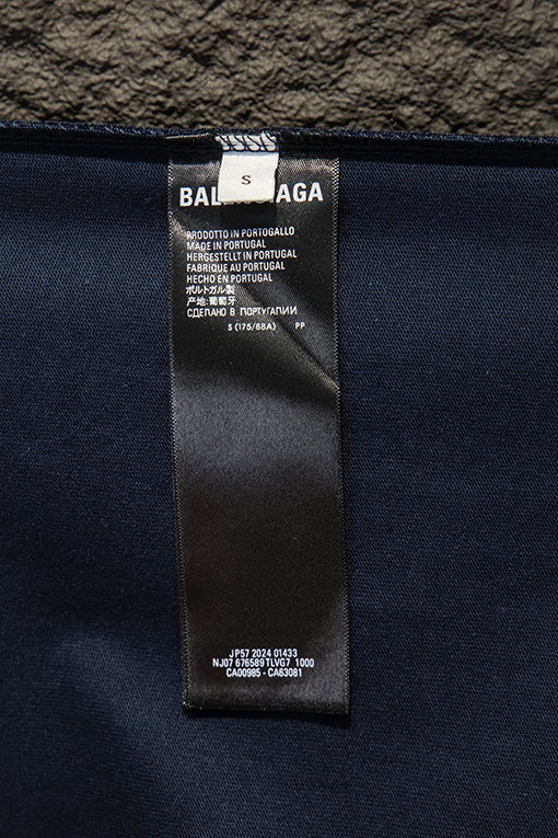 バレンシアガコピー Balenciaga 刺繍ロゴ入り半袖Tシャツ