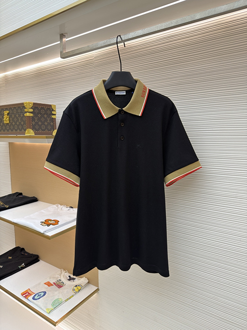 バーバリーコピー BURBERRY レターロゴ入り半袖ポロシャツ
