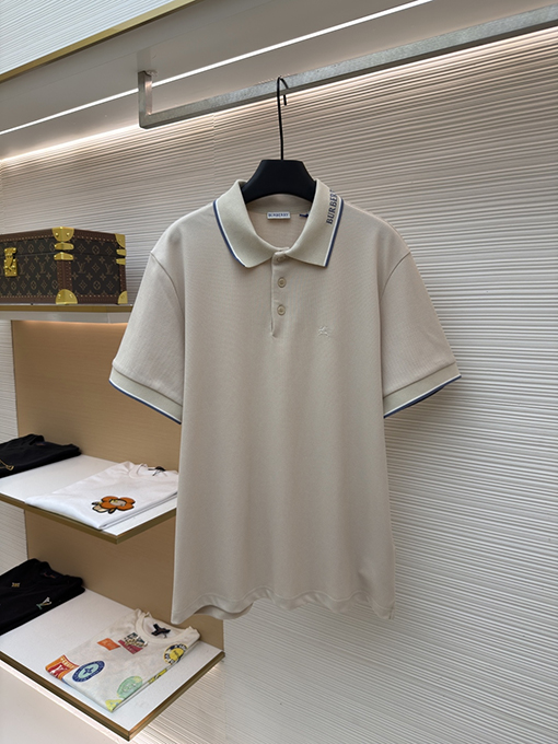 バーバリーコピー BURBERRY レターロゴ入り半袖ポロシャツ