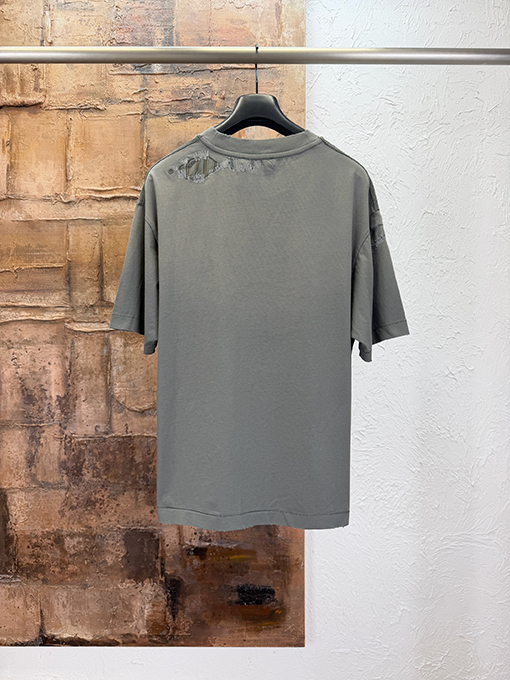 アクネストゥディオズスーパーコピー Acne Studios 色褪せたパッチワークの半袖Tシャツ