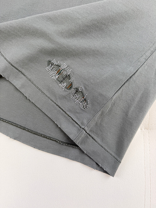 アクネストゥディオズスーパーコピー Acne Studios 色褪せたパッチワークの半袖Tシャツ