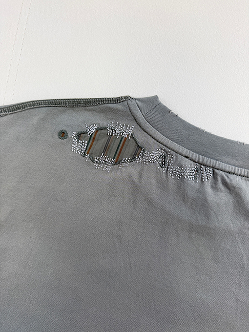 アクネストゥディオズスーパーコピー Acne Studios 色褪せたパッチワークの半袖Tシャツ